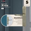 Domino Door Handle Nova M3 BRONZE BB Deadlock 72
