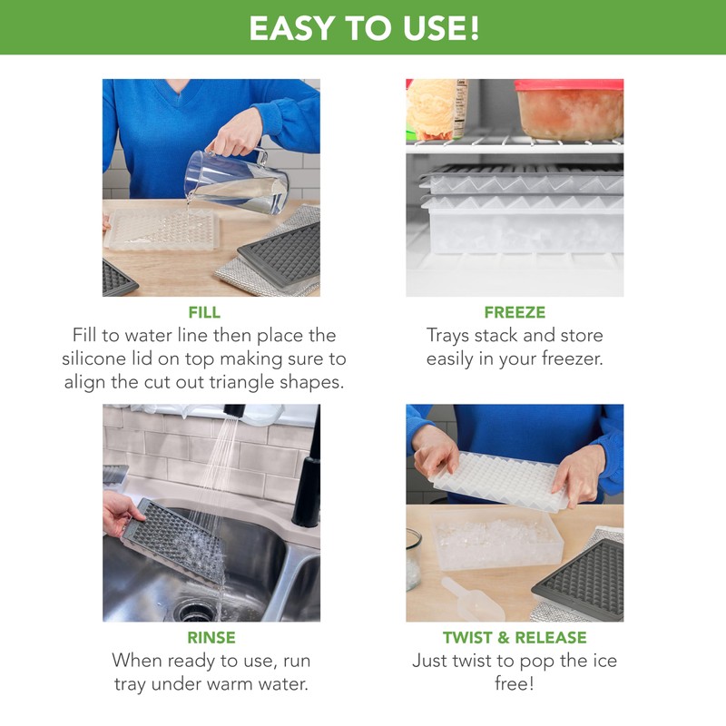 Tovolo Twist & Release Mini Ice Tray Set of 2