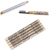 minkissy Sets Leopard Cover Double Head Eyebrow Pencil Brush Set