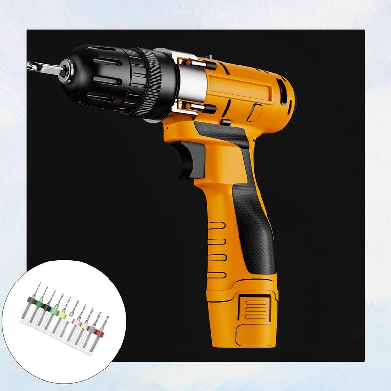 Alrens 20 Pcs PCB Drill Bit Set, 0.1-2.0 mm Tungsten