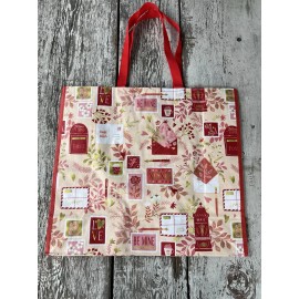 MARSHALL’S Shopping Gift Bag VALENTINES  DAY Flowers Floral Reusable Big Tote