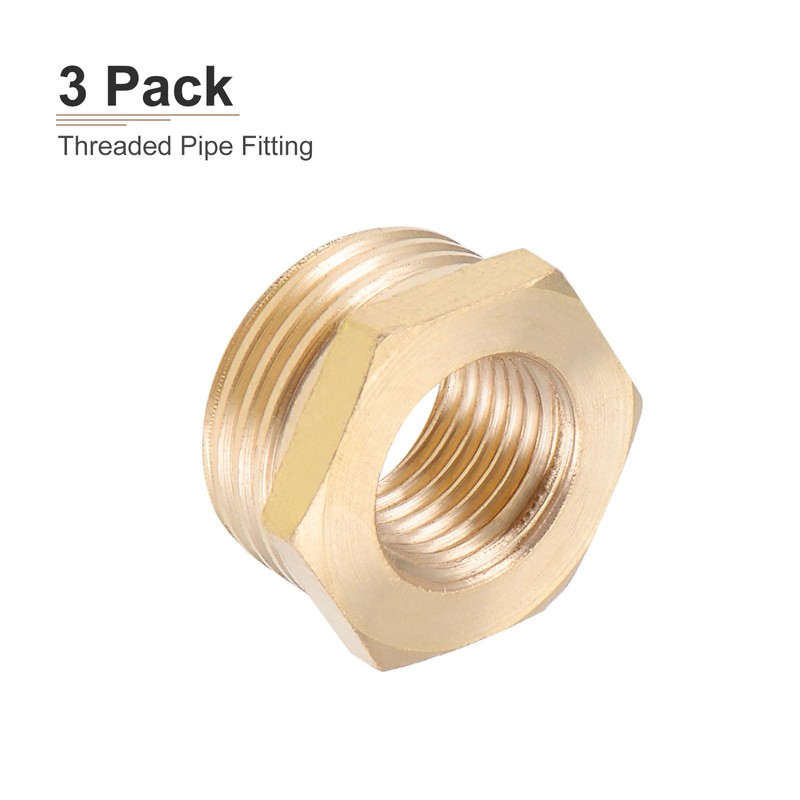 DTGN G1/2 Female x G1/4 Male Brass Pipe Fitting Set
