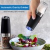 TOMTY Electric Salt & Pepper Gravity Grinder Set Battery Operated