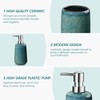 vancasso Green Bathroom Accessories Set, Ceramic Soap Dispenser and Toothbrush