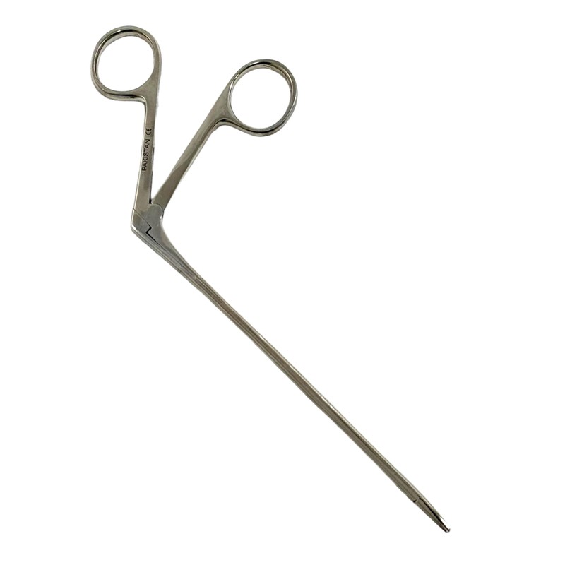 Set of 2 Alligator Forceps Serrated Tips Long Neck Size