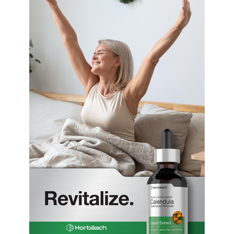 Horbäach Calendula Tincture | 2 fl oz | Liquid Extract