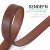 SENDEFN Men's Leather Belt, 35 mm Wide, Men's Belt for