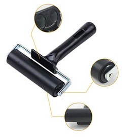 GuDoQi Rodillo de Goma, 2 Piezas (6cm y 10cm), Rodillo Goma para Linoleo, Brayer Tinta Rodillo, para Pintura de Tinta, Estampado de Bloques de Papel Pintado y Artes