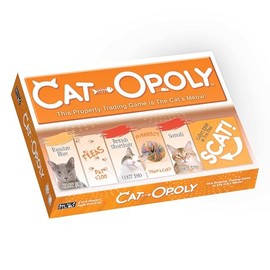 Late for The Sky Cat-opoly - Juego de Mesa Blanco, Talla L