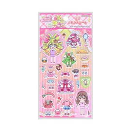 Sunstar Stationery 319604 Kimi to Idol Pretty Cure ♪ Transformation Theme Sticker, A Pattern