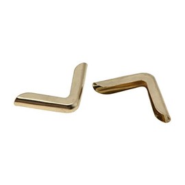 Hilitand 50 protectores de esquina para álbumes de recortes, libros, menús, cuadernos, carpetas de archivos, protectores de esquina (C103) en Oro, Bronce