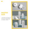 Healvian 3pcs Travel Toiletry Press Bottles Squeezable Lotion Containers Airless