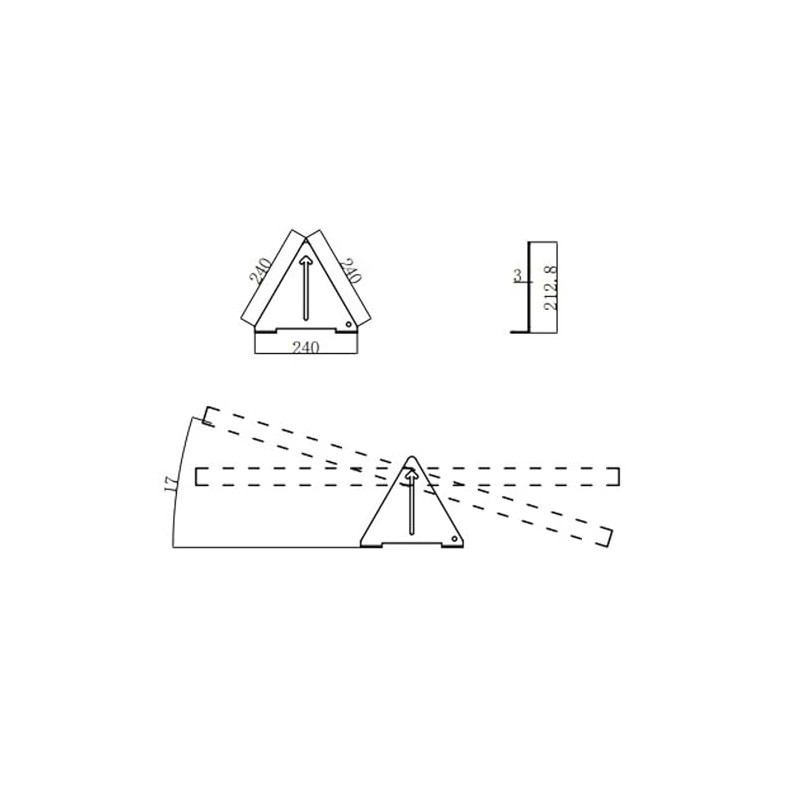 Falcon Flip and Tilt Triangular Solar Brackets ( Ideal for