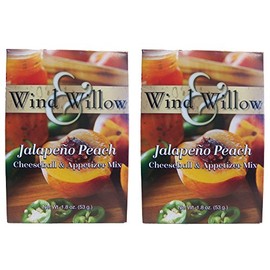 Wind & Willow Savory Jalapeno Peach Cheeseball and Dip Mix (Pack of 2)