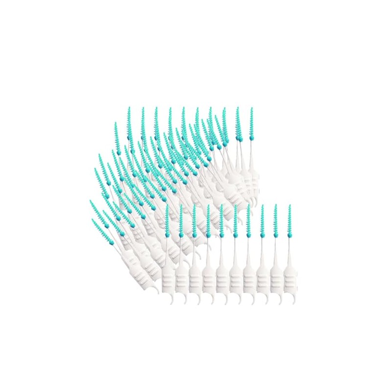 cepillos interdentales, palillo de Dientes de Silicona de Doble Punta