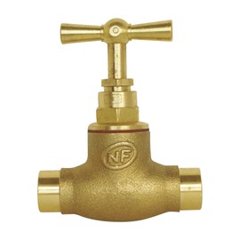 SOMATHERM FOR YOU - Valve for D12 copper pipe welding - musone - raw brass