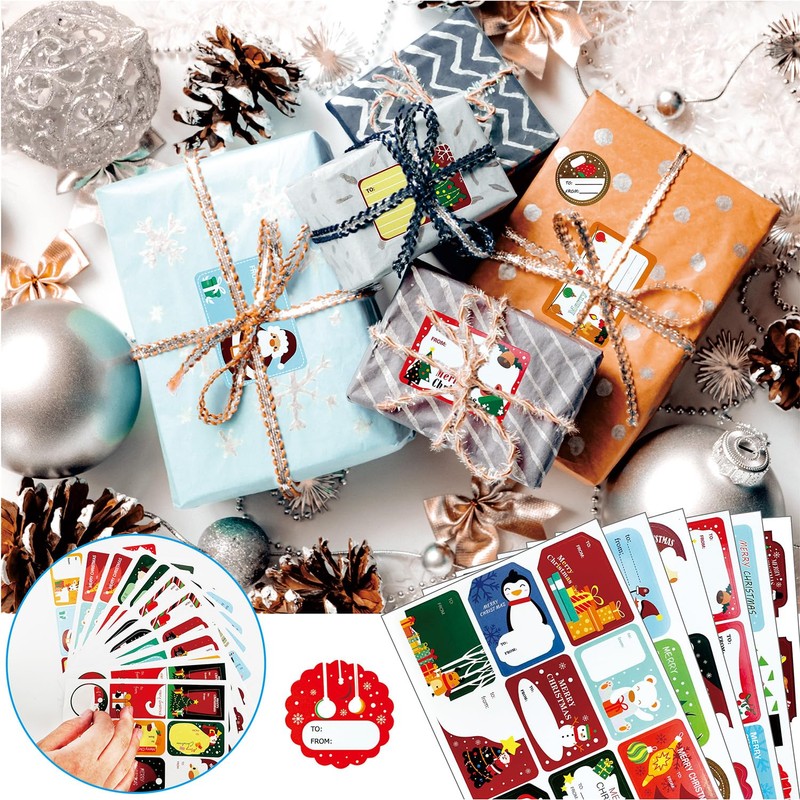 Christmas Sealing Sticker Christmas Stickers Labels Christmas Name Seal sticker12