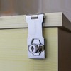 Keyed Hasp Locks Twist Knob Keyed Locking Hasp,Chrome Plated Hasp