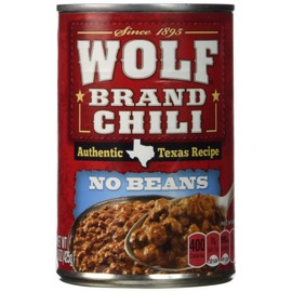 Wolf Brand Chili with No Beans, 15 Ounce (Pack of 12)