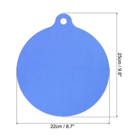uxcell Silicone Induction Cooktop Protect Mat, 8.6 Inch Round Induction Cooktop Protective Cover for Induction Stove, Blue