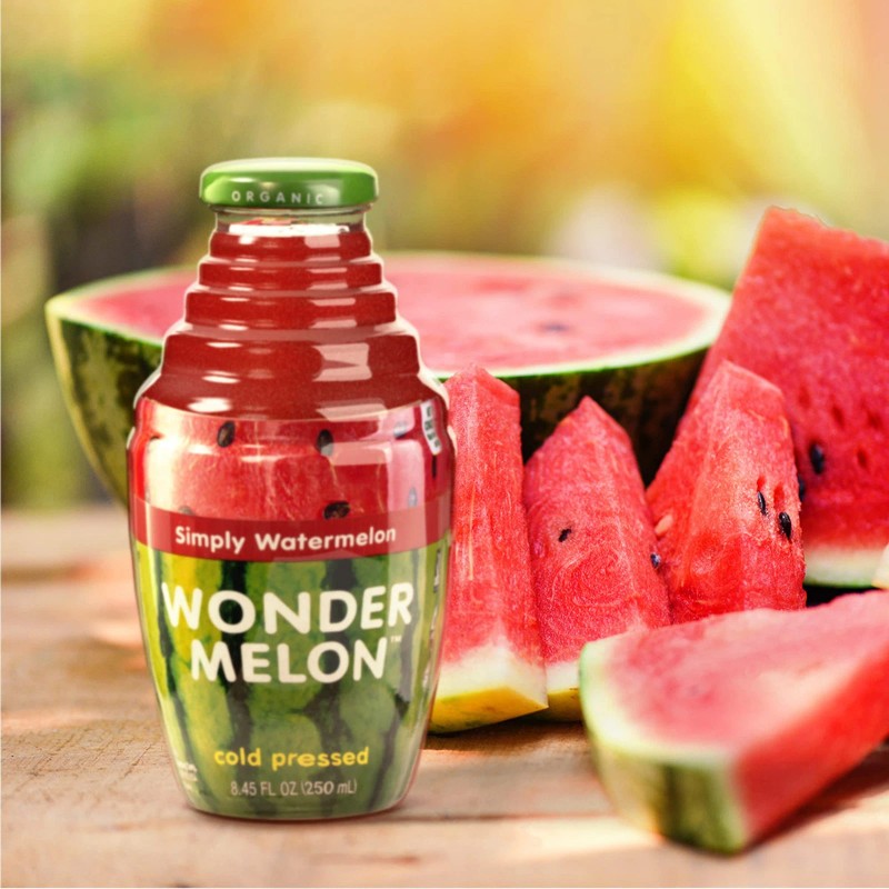 Wonder Melon Organic Watermelon Juice, 8.45Oz (6 Pack) 100% Juice,