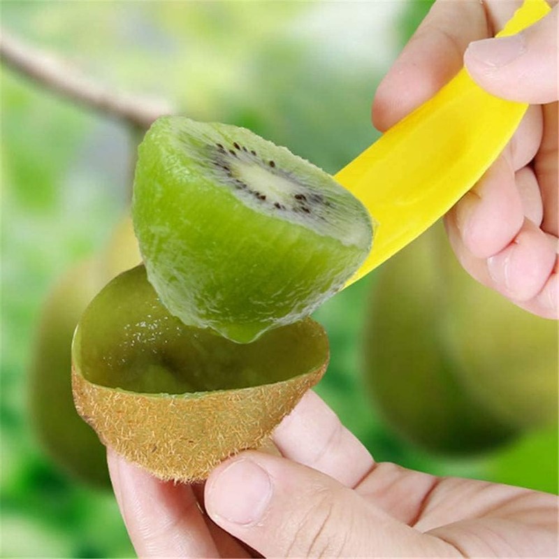 Kiwi Plastic Spoon Fruit Peeler Cutter, Slicer Peeler Cutter for