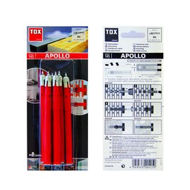 TOX Multi-Purpose Wall Apollo 8 x 120 MM Pack of 6 with 6 screws, dowels 049701151