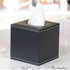 Gentillesse Tissue Case, Hotel-Like Half PU Leather, Tissue Box, Square,