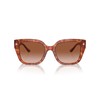 COACH Women's HC8392U Universal Fit Square Sunglasses, Caramel Tortoise/Brown Gradient,