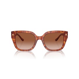 COACH Women's HC8392U Universal Fit Square Sunglasses, Caramel Tortoise/Brown Gradient, 53 mm