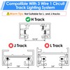 Enhon 4 Pack Replacement for H Track Dead End I