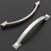 Amerdeco 10 Pack Brushed Satin Nickel Cabinet Pulls 4 Inch(102mm)