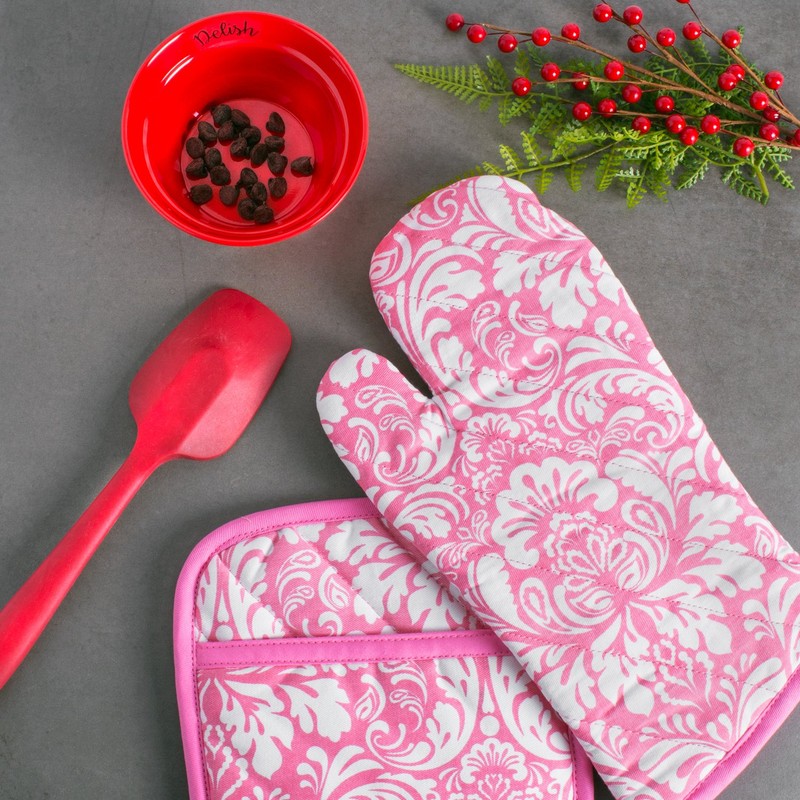 DII 100% Cotton, Machine Washable, Everyday Kitchen Basic, Damask Printed