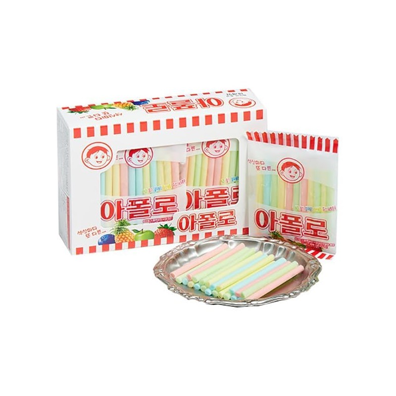 Apollo Straw Candy 36g, Pack of 20