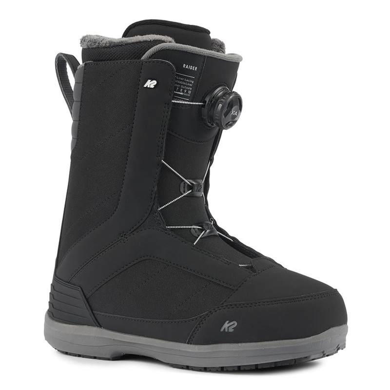 K2 Raider Mens Snowboard Boots, Black, 8
