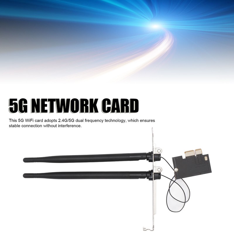 5G Network Card 2.4G 5G 867Mbps Dual Band 802.11AC BT4.1