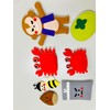Tetekumo Ohanashi Apron® Monkey Fight, Doll Theater, Nursery Teacher, Apron,