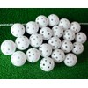 Tebery 100 Pack White Plastic Golf Training Balls - Airflow