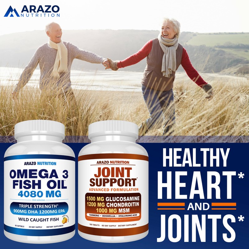Arazo Nutrition Wild Caught Omega 3 Fish Oil – 60