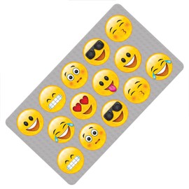 Emoji Color Change Bath Mat, 15" x 27"