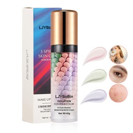 Crema Correctora De Color 3 En 1, Crema Hidratante Aislante, Corrector De Color En Un Solo Paso Con Control De Grasa, Corrector De Tono De Piel Y...  