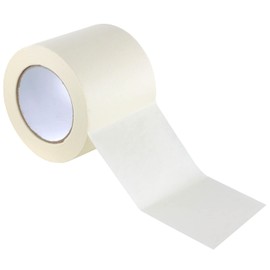 GTSE Masking Tape, 100mm (4”) x 50m, Twin Pack Wide Cream Painters Tape for Painting, Decorating and DIY, 2 Rolls