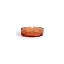 Excelsa Round Ashtray 10.5 cm Glass Orange