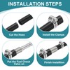 uxcell 2Pcs 5/8" to 1/4" Hose Barb Reducer Pipe Fitting,