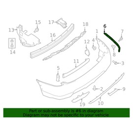 Genuine Nissan Parts - Bracket-Rear Bumper Side,Lh (85221-4BA1A)