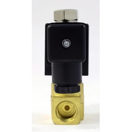 AceCrew Electric Solenoid Valve 3/8 inch NPT 24VDC Normally Open - flow control valve for gas, fluid, liquid & air