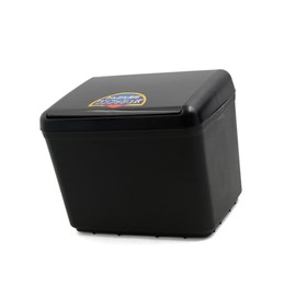 REPAIROCK Black Plastic Auto Car Trash Rubbish Can Garbage Dustbin Holder Storage Box Auto Replacement Parts