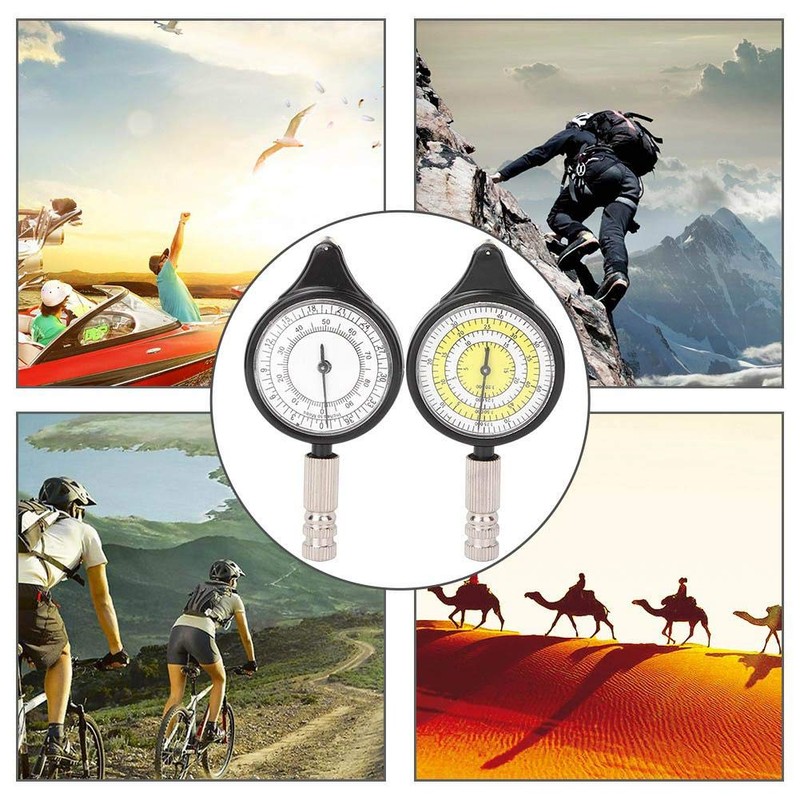 Vbestlife Multifunctional Compass, Mini Outdoor Compass Curvometer Map Measurer Distance