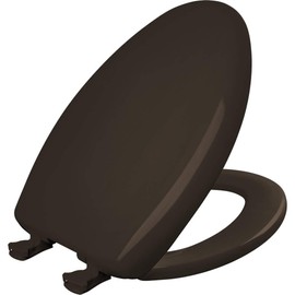 Bemis 1200SLOWT 248 Lift-Off Plastic Elongated Slow-Close Toilet Seat, Espresso Brown