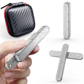 Magnetic Slider Toy,Metal Fidget Slider, Fidget Slider Toys Metal Slider Push Rod Decompression Card, Sensory Toy For Autism And Hyperactivity Disorder, Adult Office Desk Toy